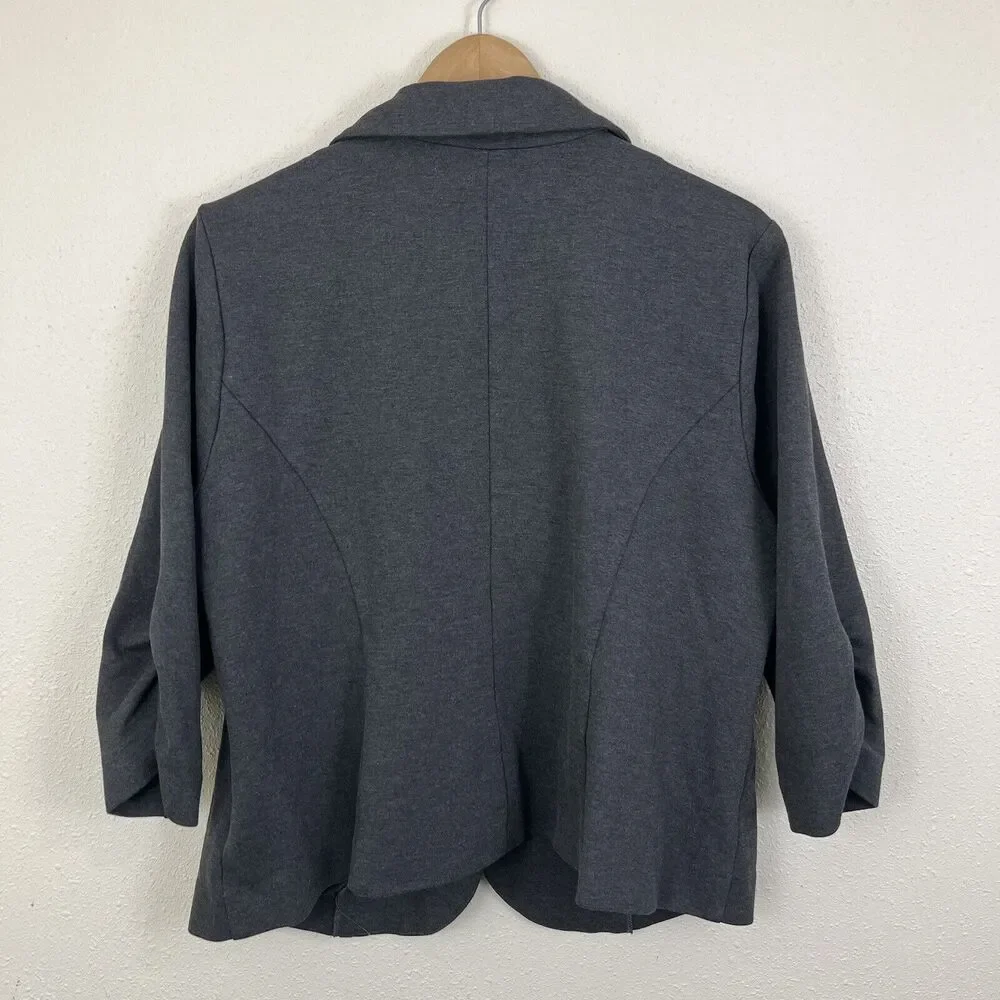 Torrid Studio Ponte Tailored Fit Blazer Plus Size 2 2X